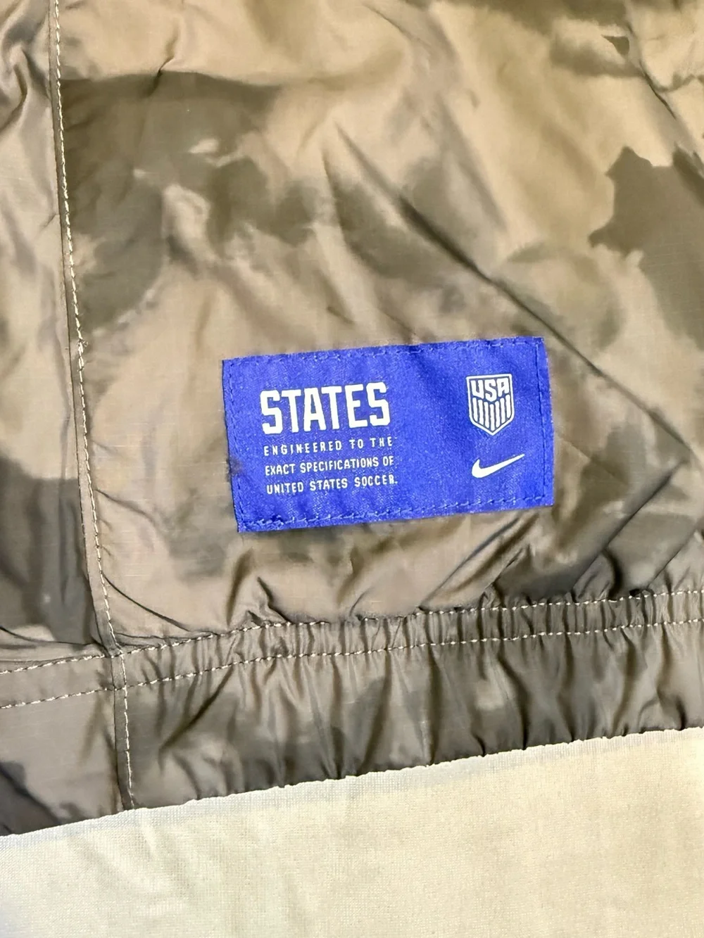 Nike Black Camo Jacket with Blue Trim